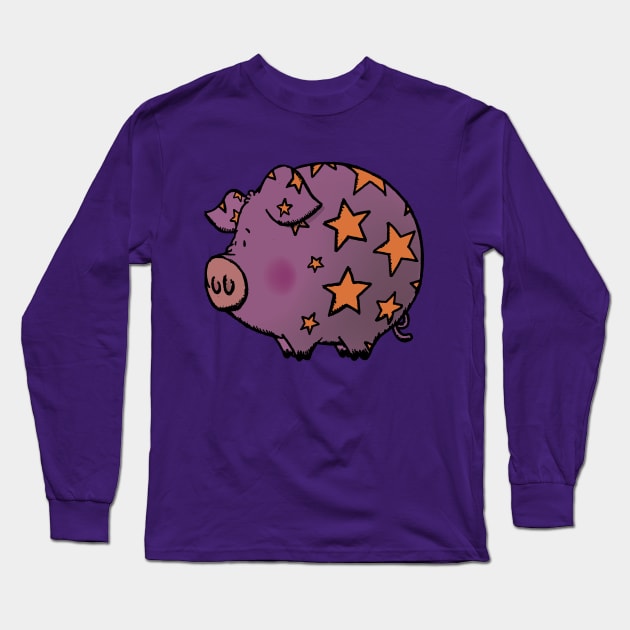 Peter The Magic Pig Long Sleeve T-Shirt by mangulica